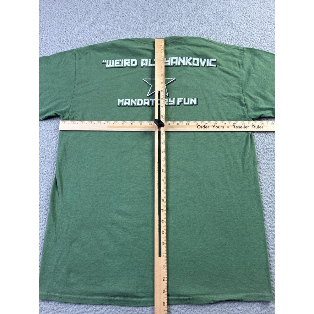 Weird Al Yankovic Che Guevara 2005 Mandatory Fun Tour Green Star Shirt Mens L - Picture 7 of 10